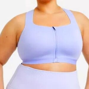 All In Motion Intimates & Sleepwear All In Motion Sculpt High Support Zip-Front